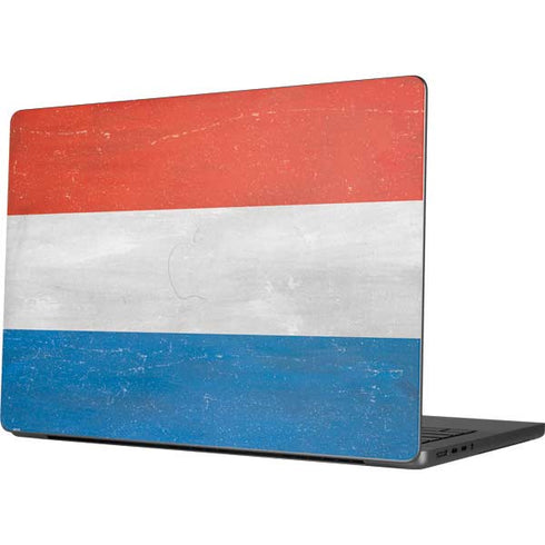Netherlands Flag Distressed Apple MacBook Pro 14-inch Skin